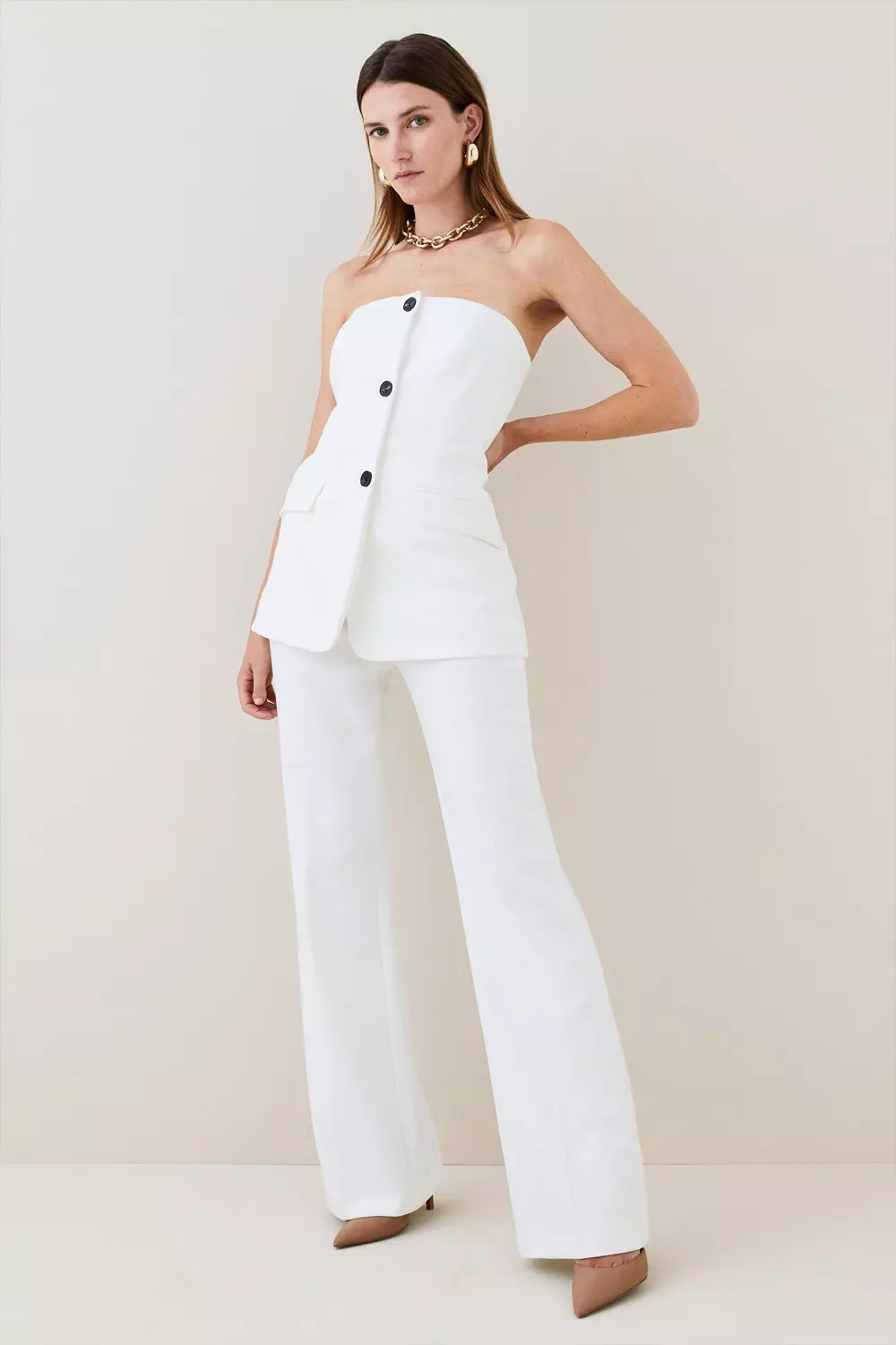 Petite bandeau jumpsuit online