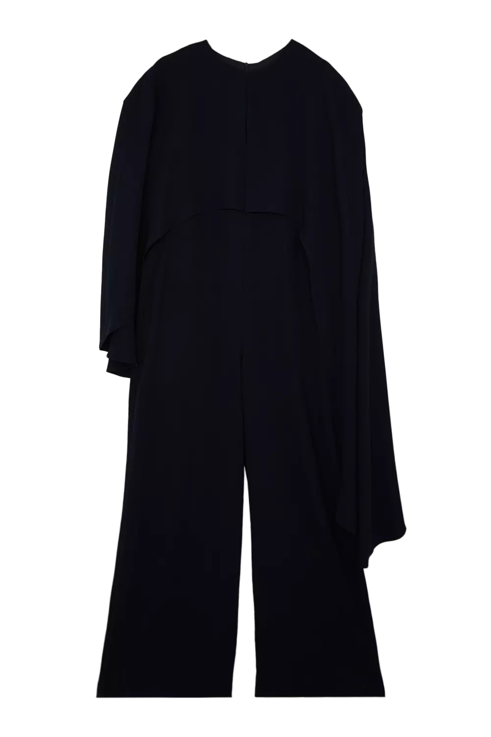 Plus Size Fluid Tailored Asymmetric Draped Cape Jumpsuit Karen Millen