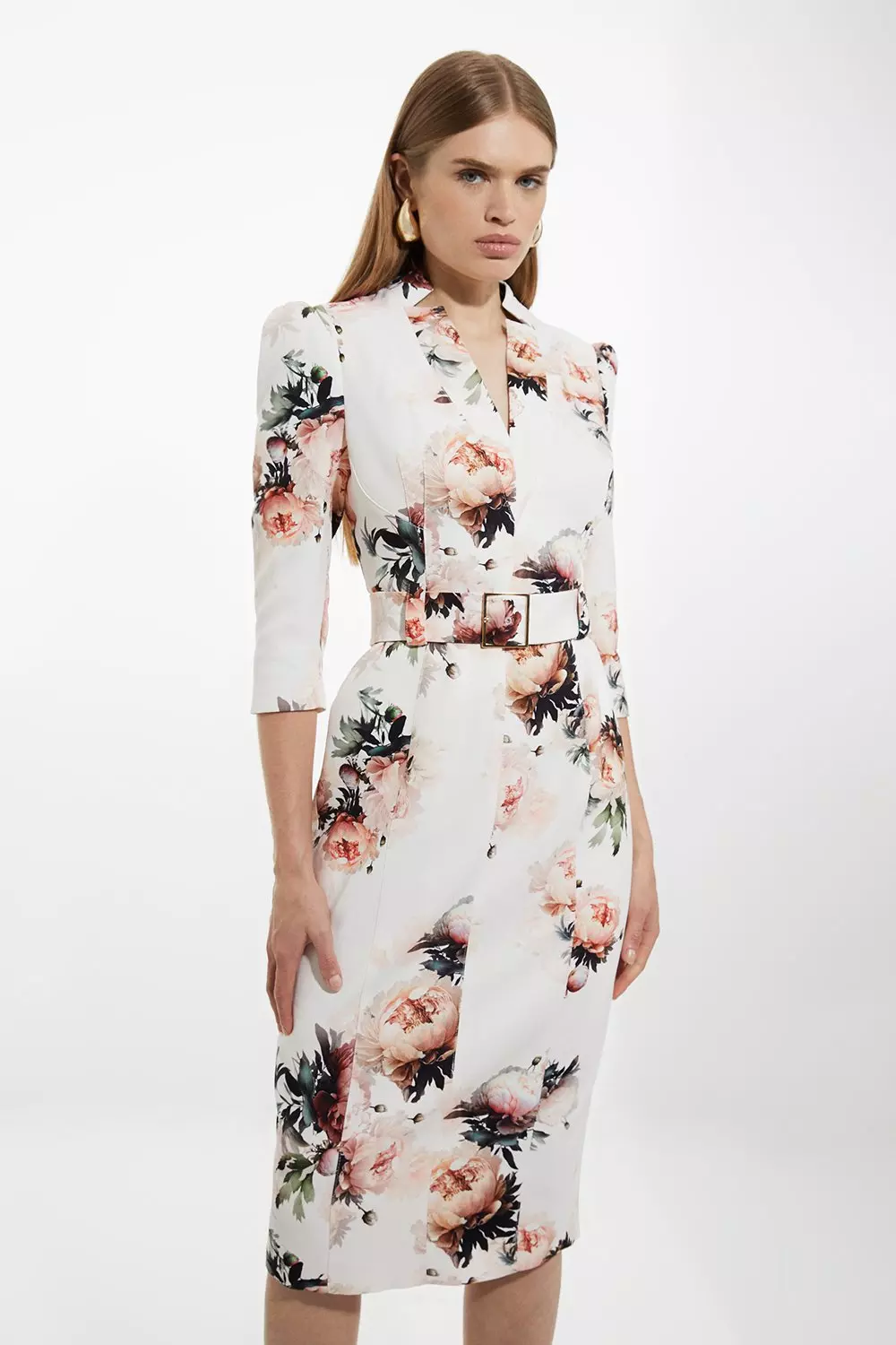 Floral pencil dress karen millen sale