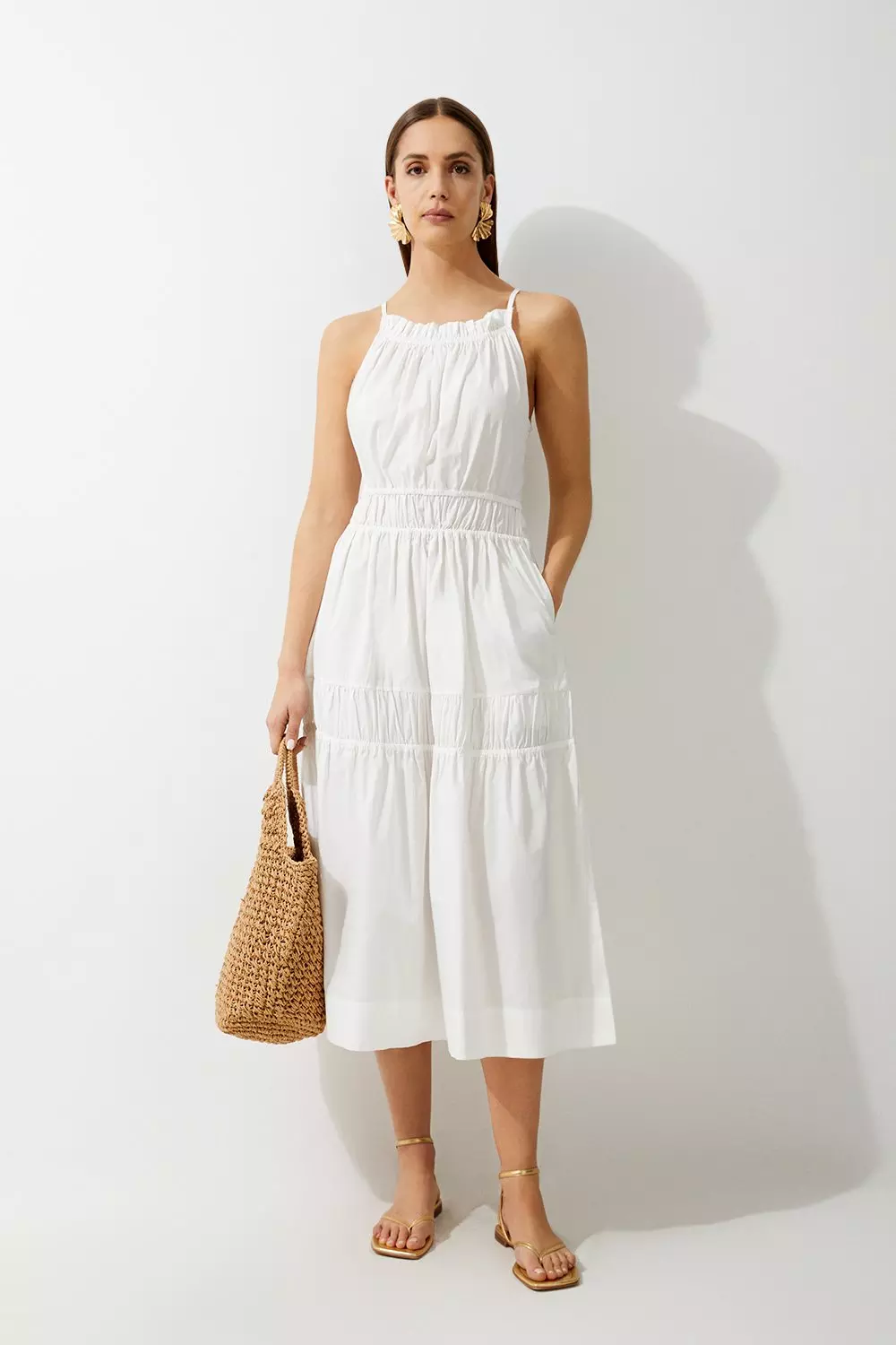 Petite maxi white dress hotsell