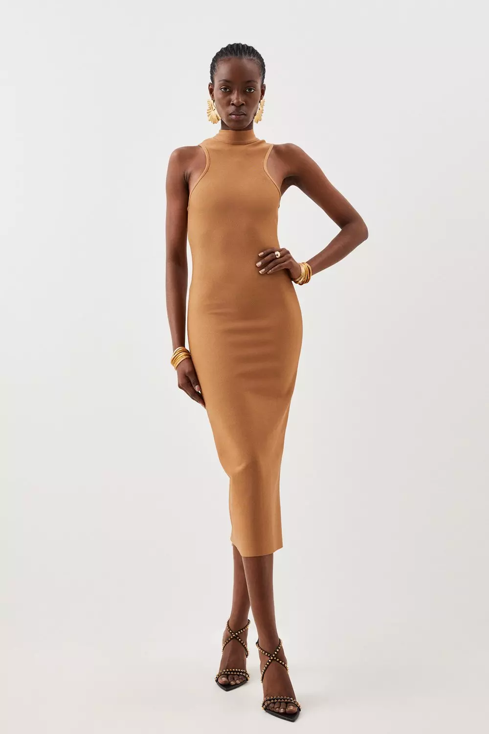 Tall Figure Form Bandage Sleeveless Midaxi Dress Karen Millen