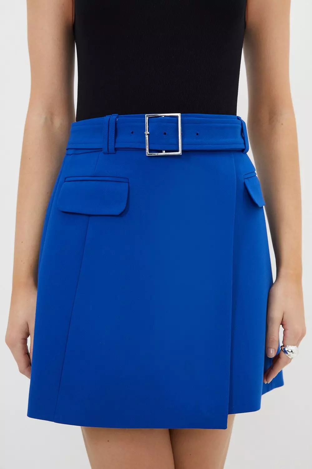 Karen millen wrap mini skirt hotsell