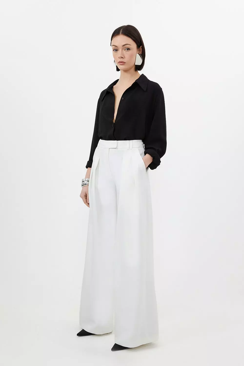 T/C TWILL PANTS WITH SIDE SEAM TUCK(S Beige): Y's for men