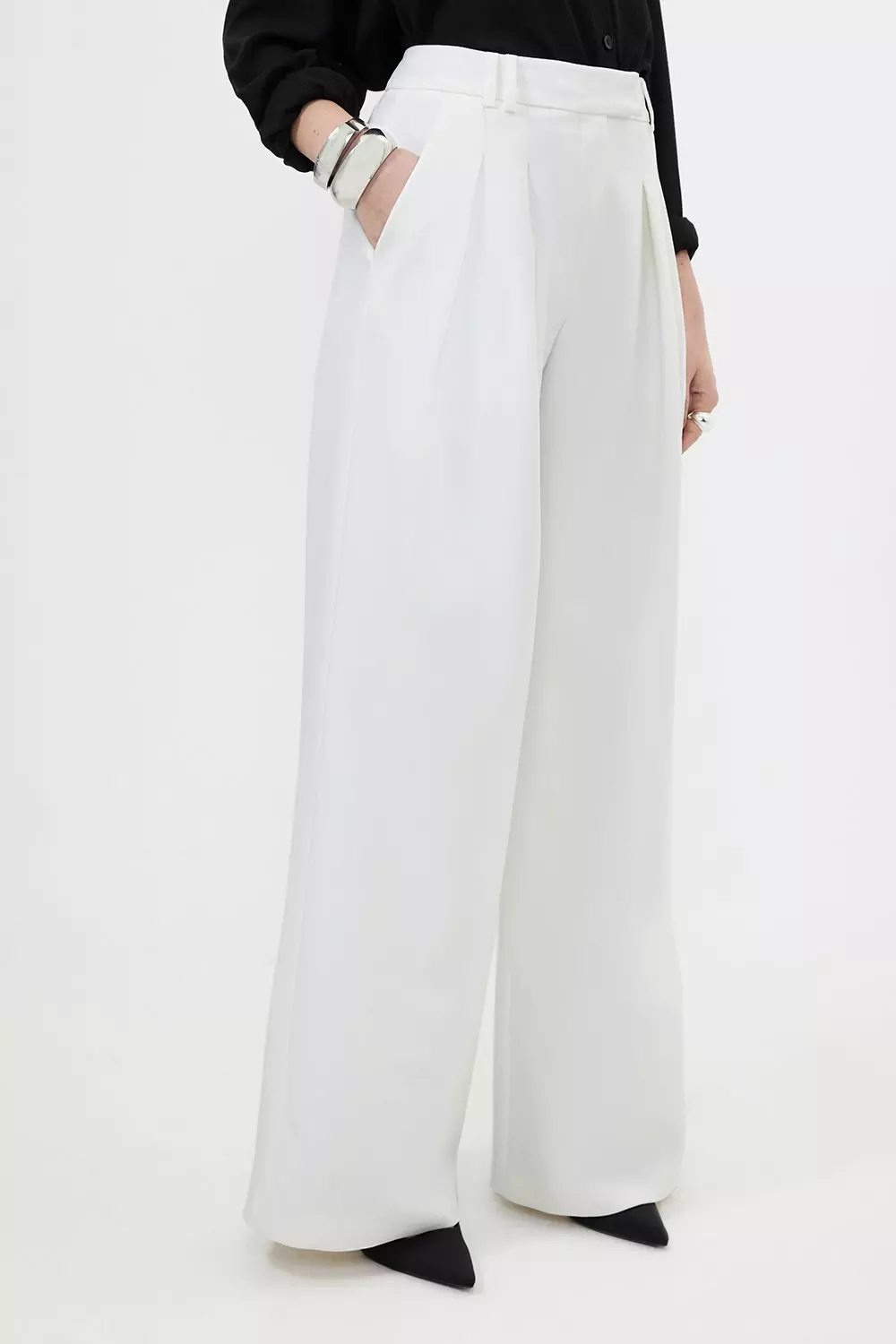 ま*ん様 th products Wide Tailored Pants th products - 【残り一点】Wide Tailored Pants(QUINN