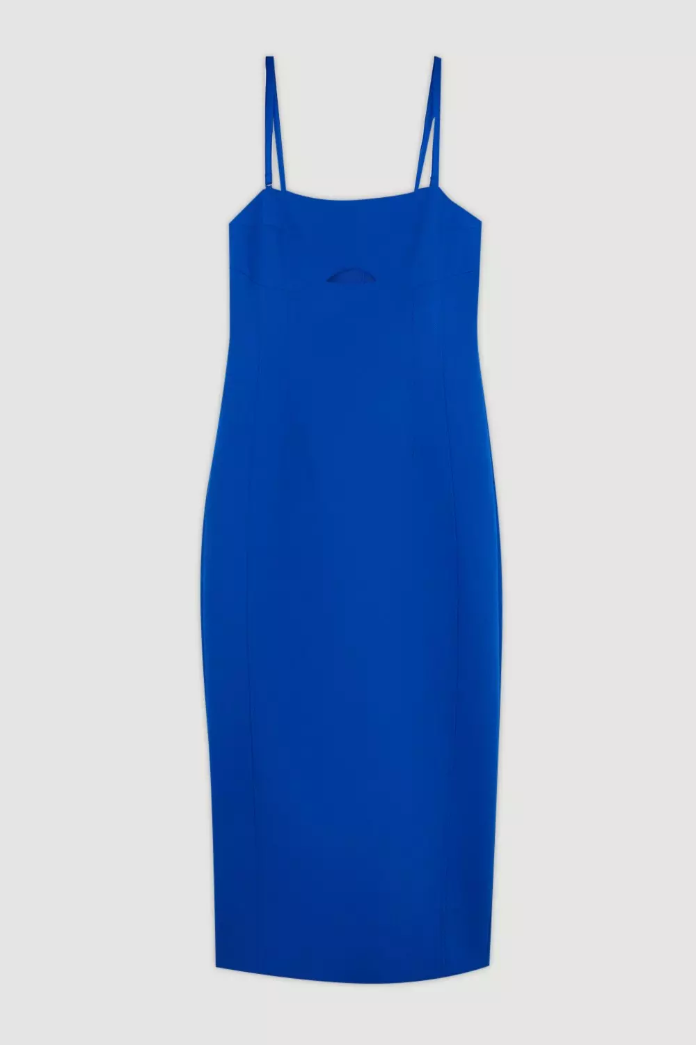 Clean Tailored Strappy Midi Pencil Dress | Karen Millen