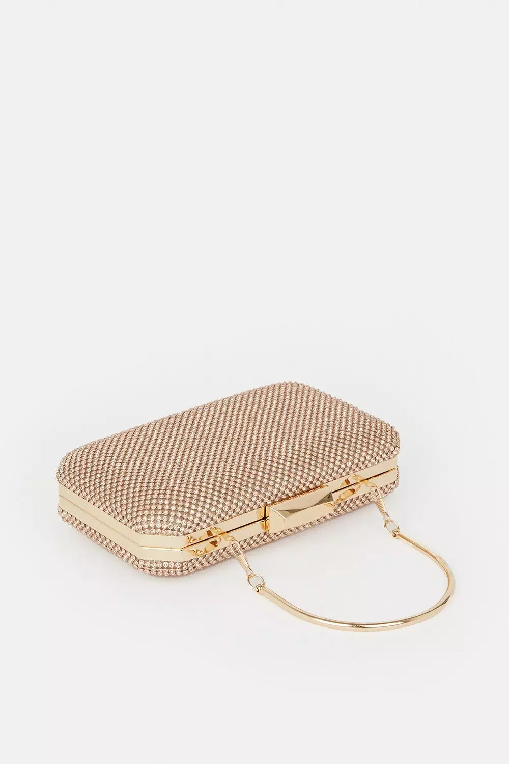 Karen millen gold clutch bag sale