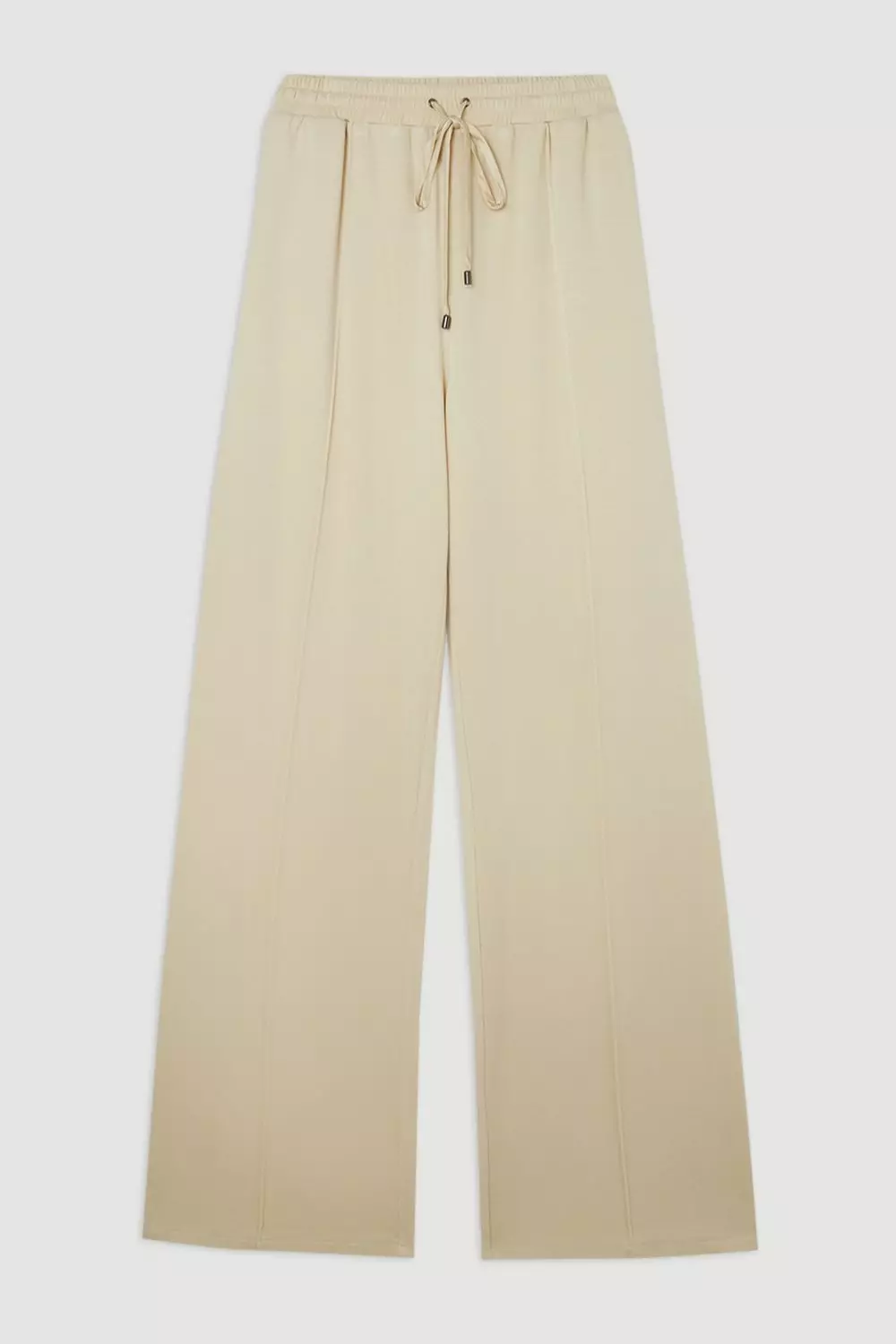 Sand Jersey Wide Leg Jersey Trousers alternative image