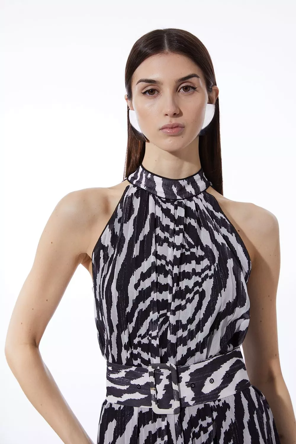 Karen millen animal print jumpsuit online