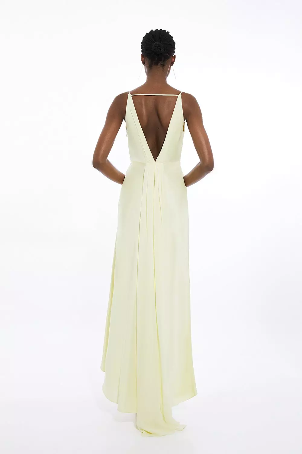 KAREN MILLEN 日本未入荷 ドレス 長袖 ボタン フレア Vネック 日本未入荷☆Karen Millen ハイネックフレアワンピース