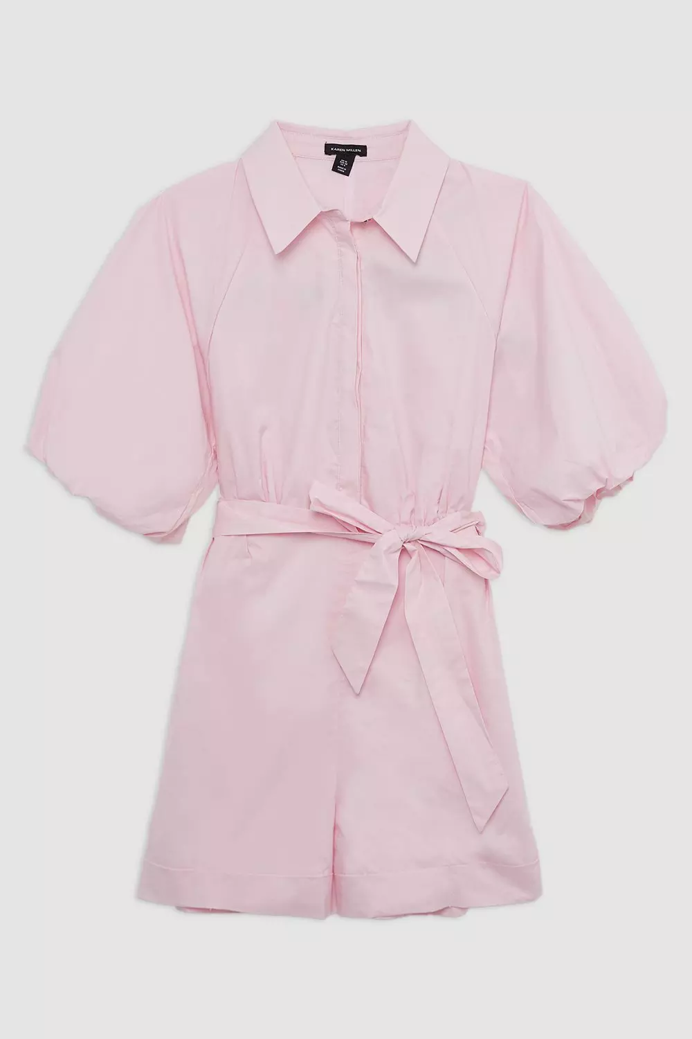 Cotton Pleated Woven Playsuit alternative image