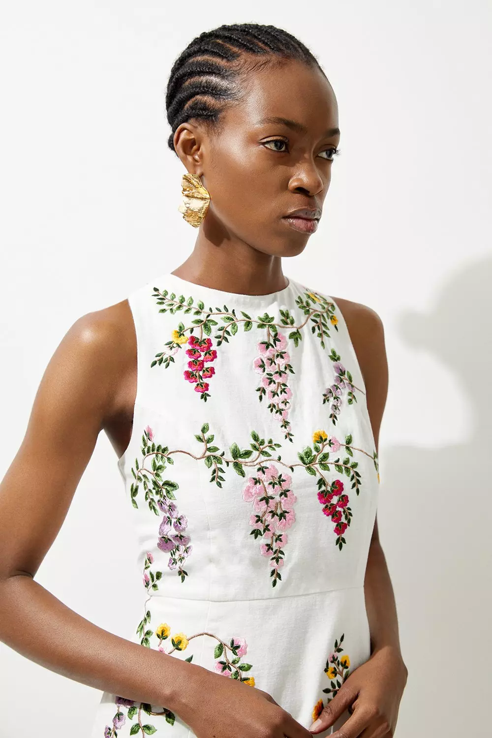 Karen millen floral embroidered mini dress best sale