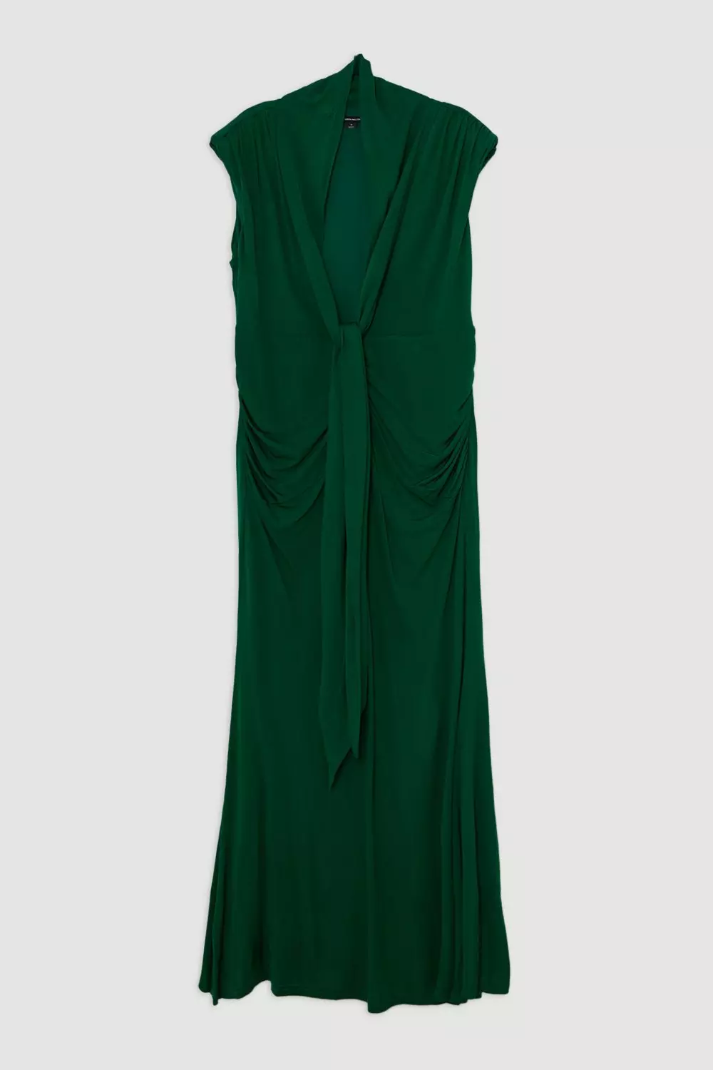 最新な Plus Size Plunge Ruched Twist Jersey Maxi Dress | Karen Millen ワンピース
