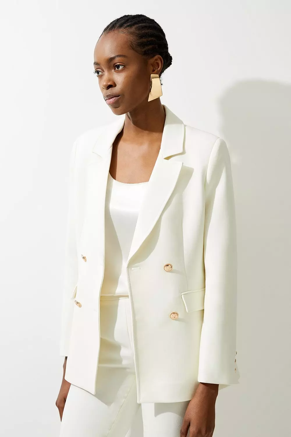 Petite Tailored Doubled Breasted Blazer Karen Millen