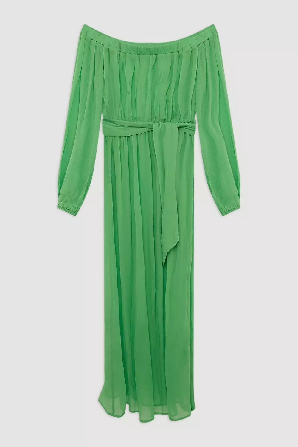Petite Beach Off The Shoulder Woven Maxi Dress | Karen Millen