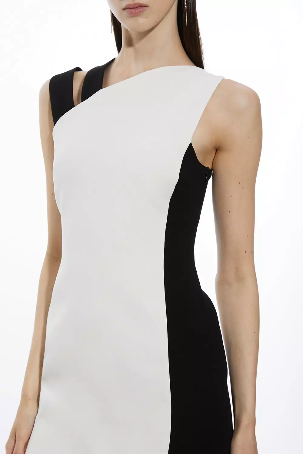 ★Karen Millen★ フローラルシルクコットンストラップドレス ☆Karen Millen フローラルオルガンディホルター 魅惑的マキシ