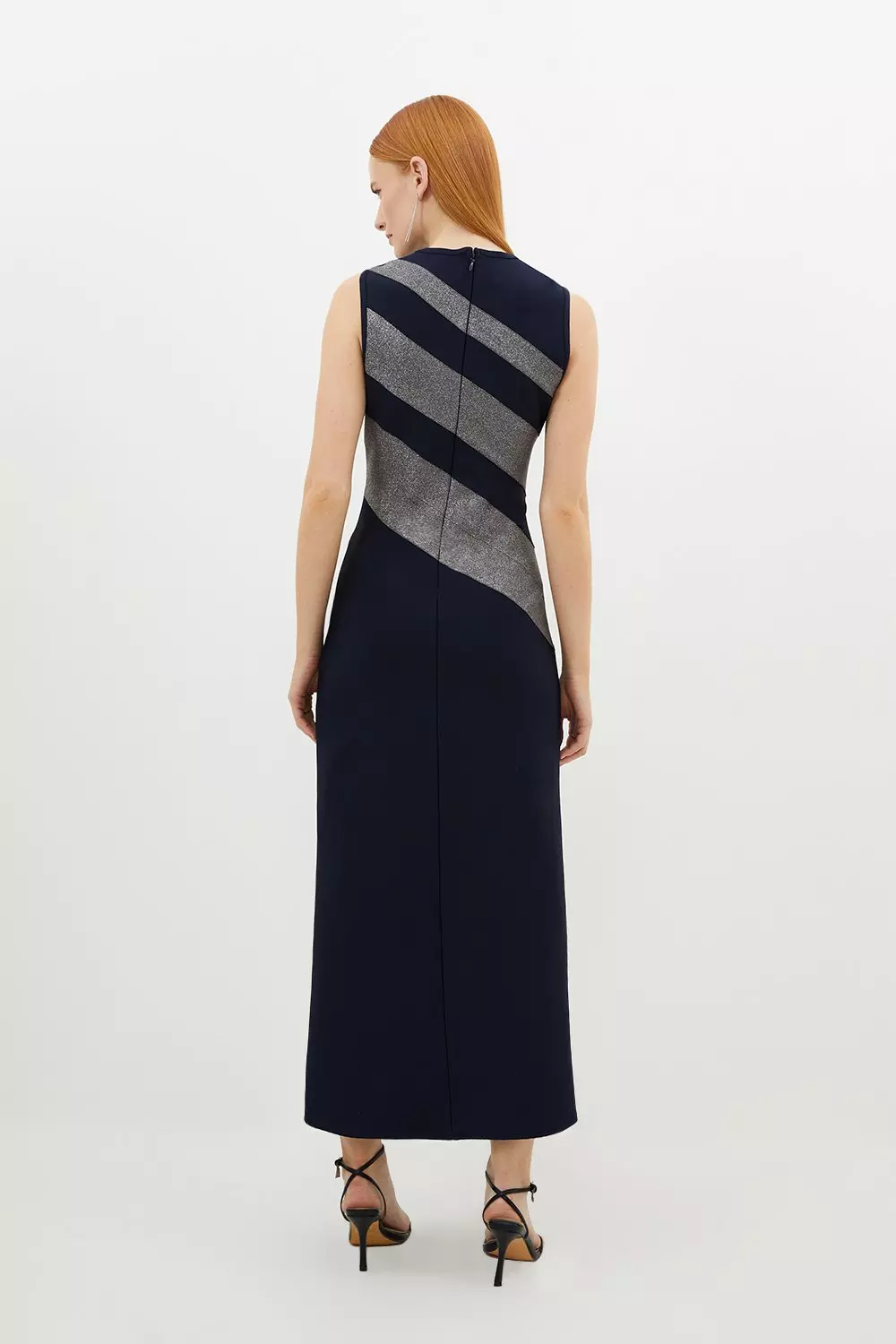 KAREN MILLEN*ストレッチ ホルターネック フルスカートドレス KAREN MILLEN*ストレッチ ホルターネック フルスカートドレス