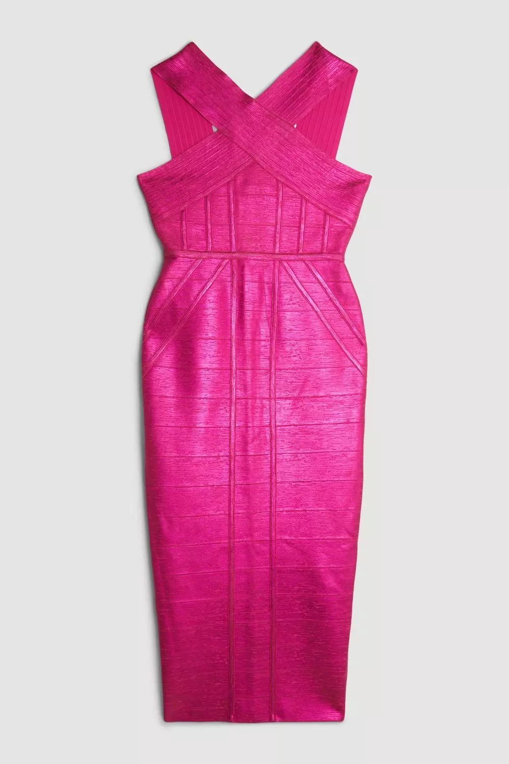 関送込【KAREN MILLEN】トールパームボーダープリントドレス bkk04335_pink_xl?$