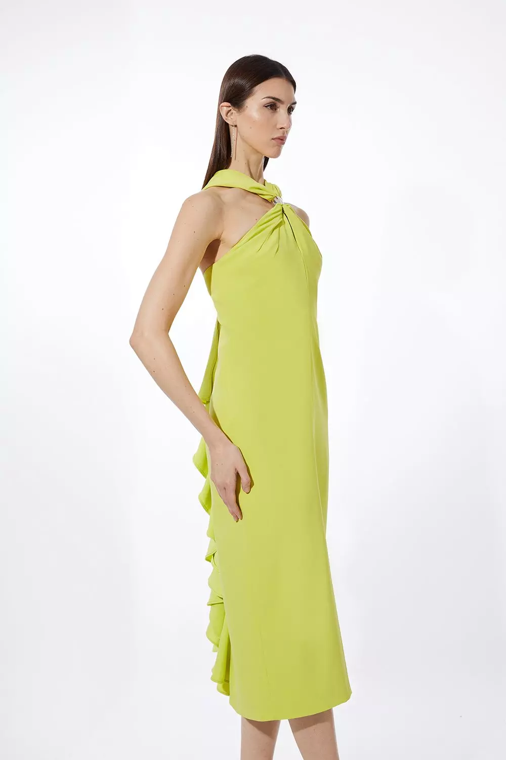 ★Karen Millen ラッフルティアードストラッピー 魅惑的マキシ bkk20801_black_xl?$