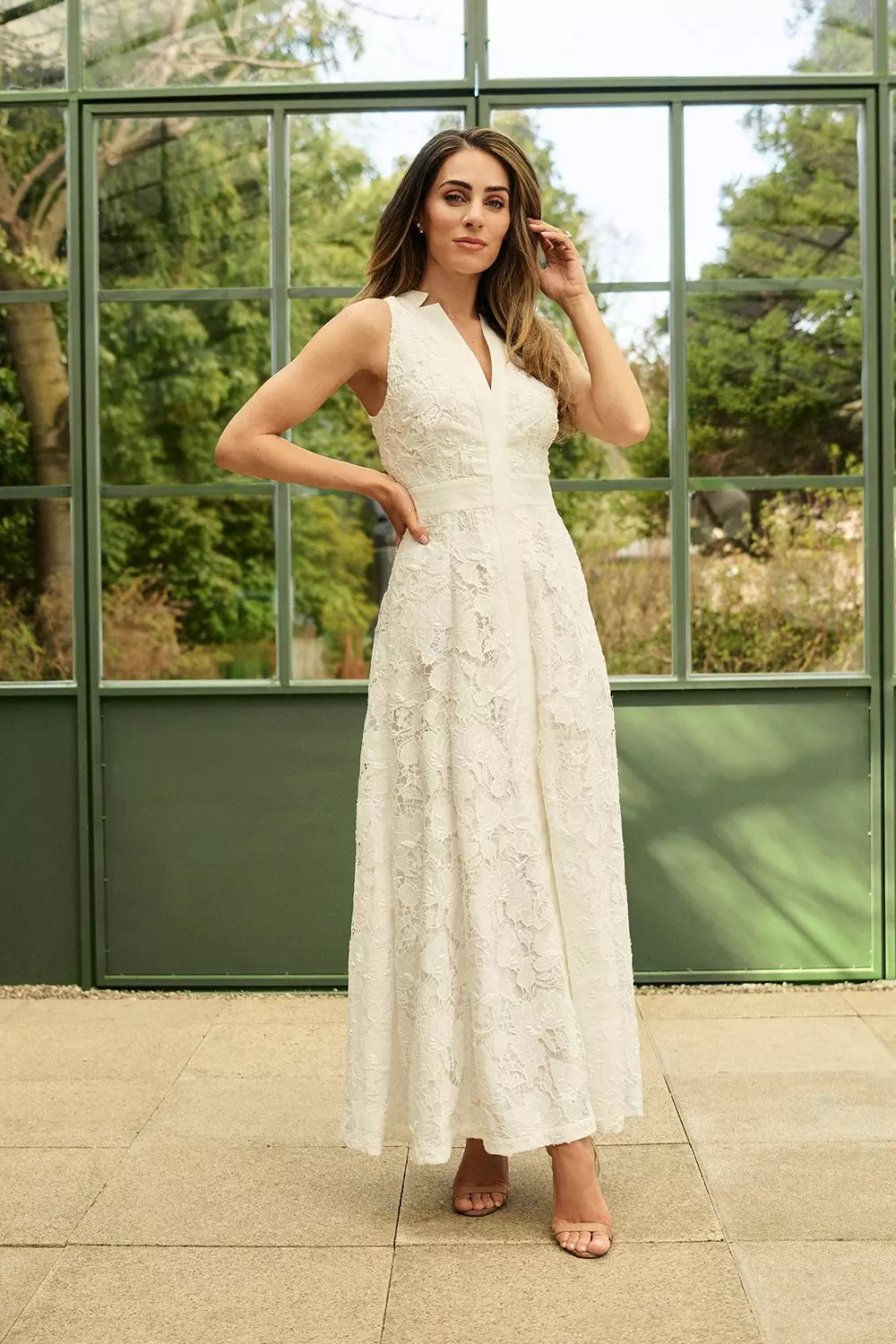 【KAREN MILLEN】Lydia Millen シルクコットン ストラップドレス KAREN MILLEN Karen Millen x Lydia Millen - Spring Floral