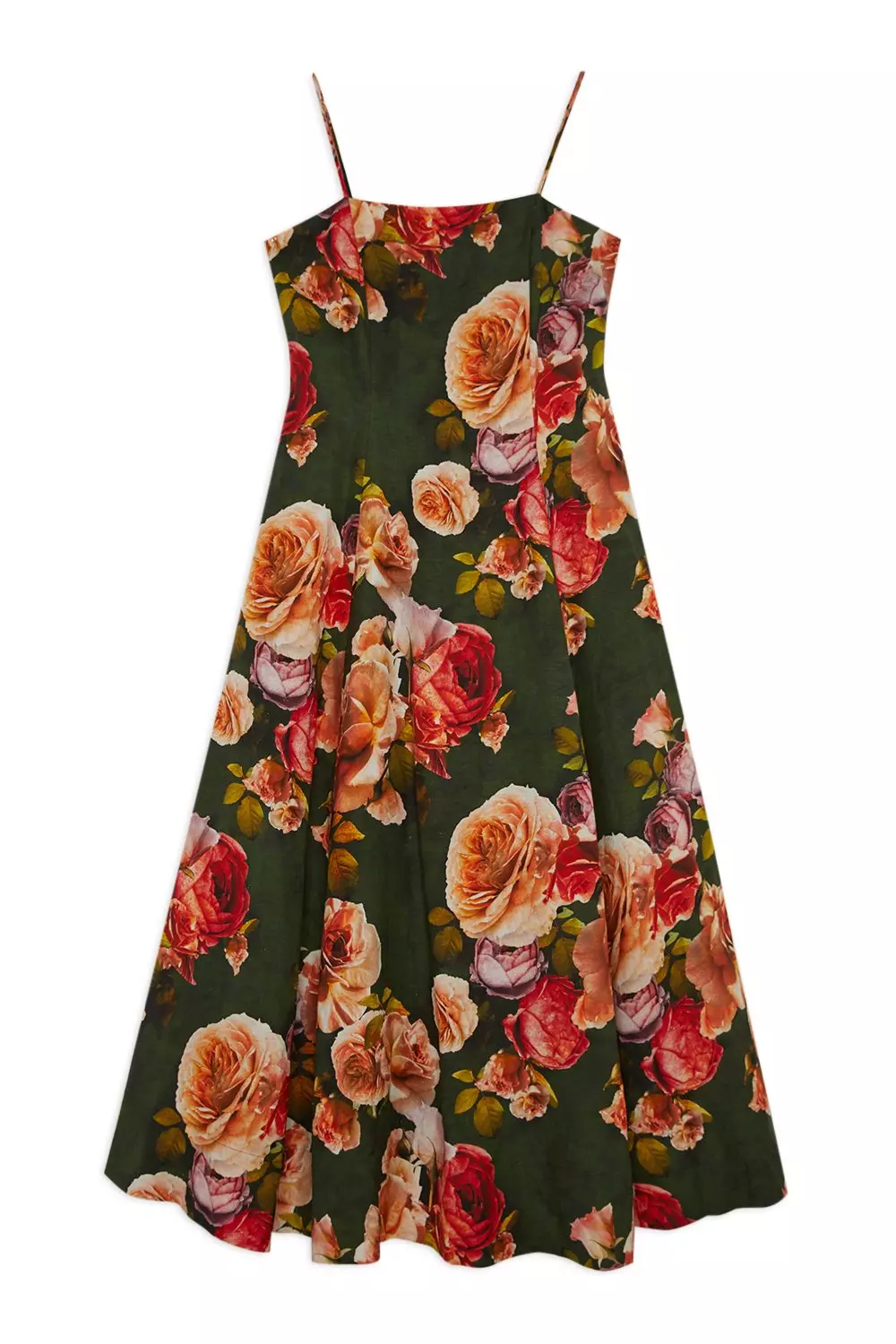 【KAREN MILLEN】プリーツフローラルボディスディテール ドレス Lydia Millen Petite Floral Linen Woven Strappy Maxi Dress