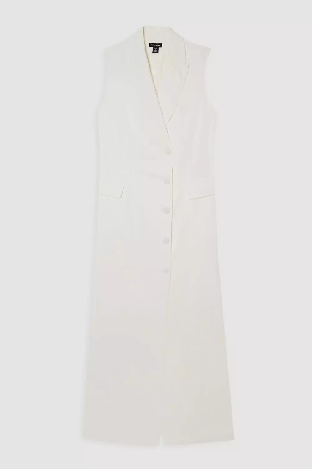 関税送料込★SALE★完売間近ラスト★KarenMillen★Blazerドレス Tailored Linen Wrap Blazer Midi Dress | Karen Millen