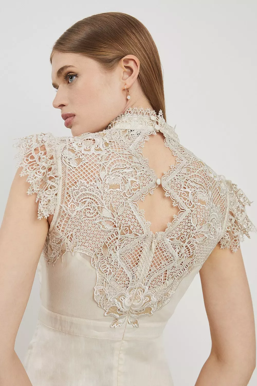 Lydia Millen Chemical Lace Slub Organdie Woven Maxi Dress