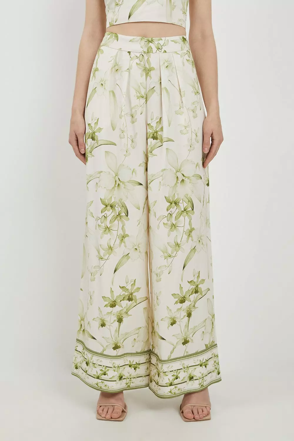 Floral Lydia Millen Tall Botanic Printed Linen Woven Pants alternative image