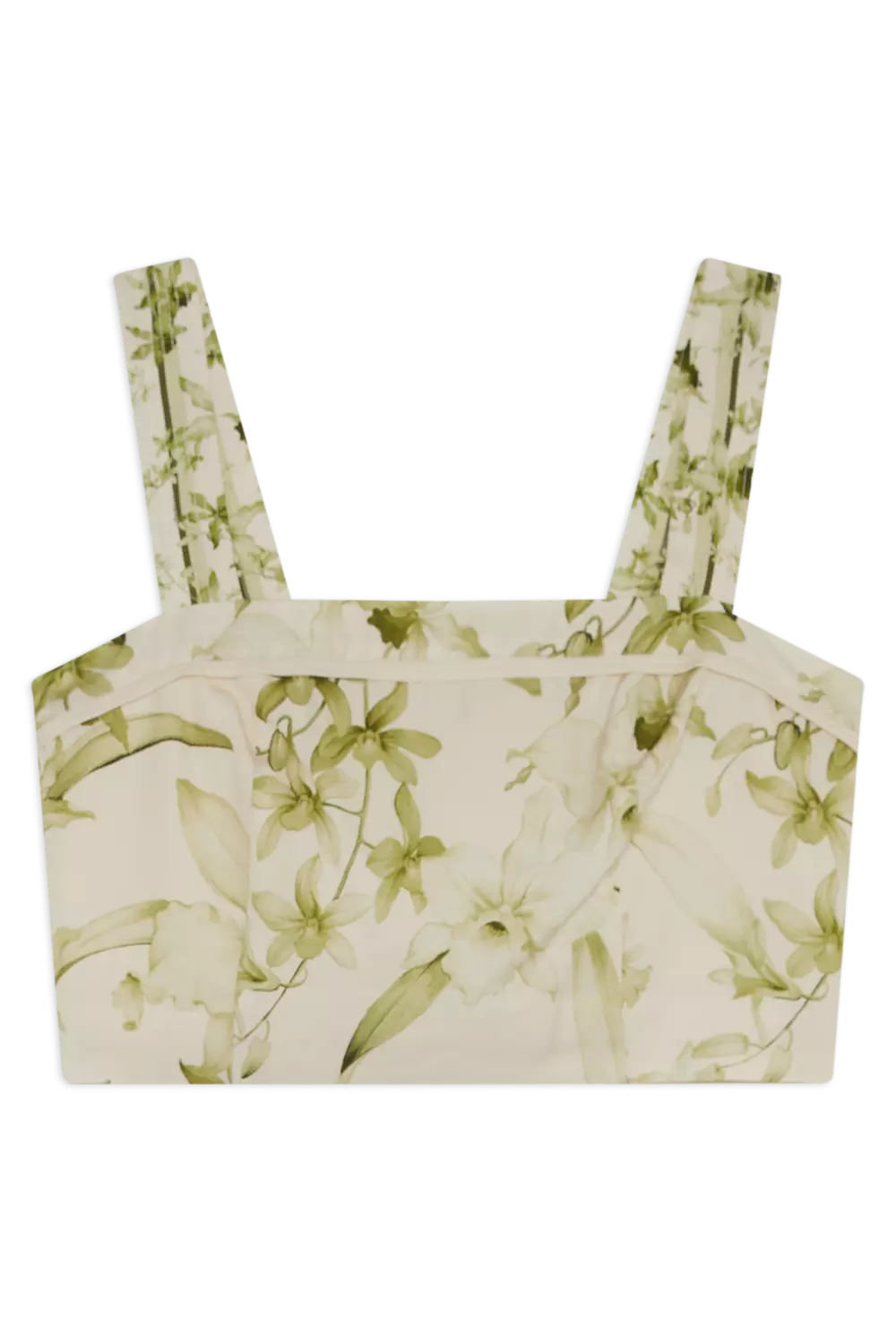 Lydia Millen Floral Botanic Printed Linen Woven Crop Top