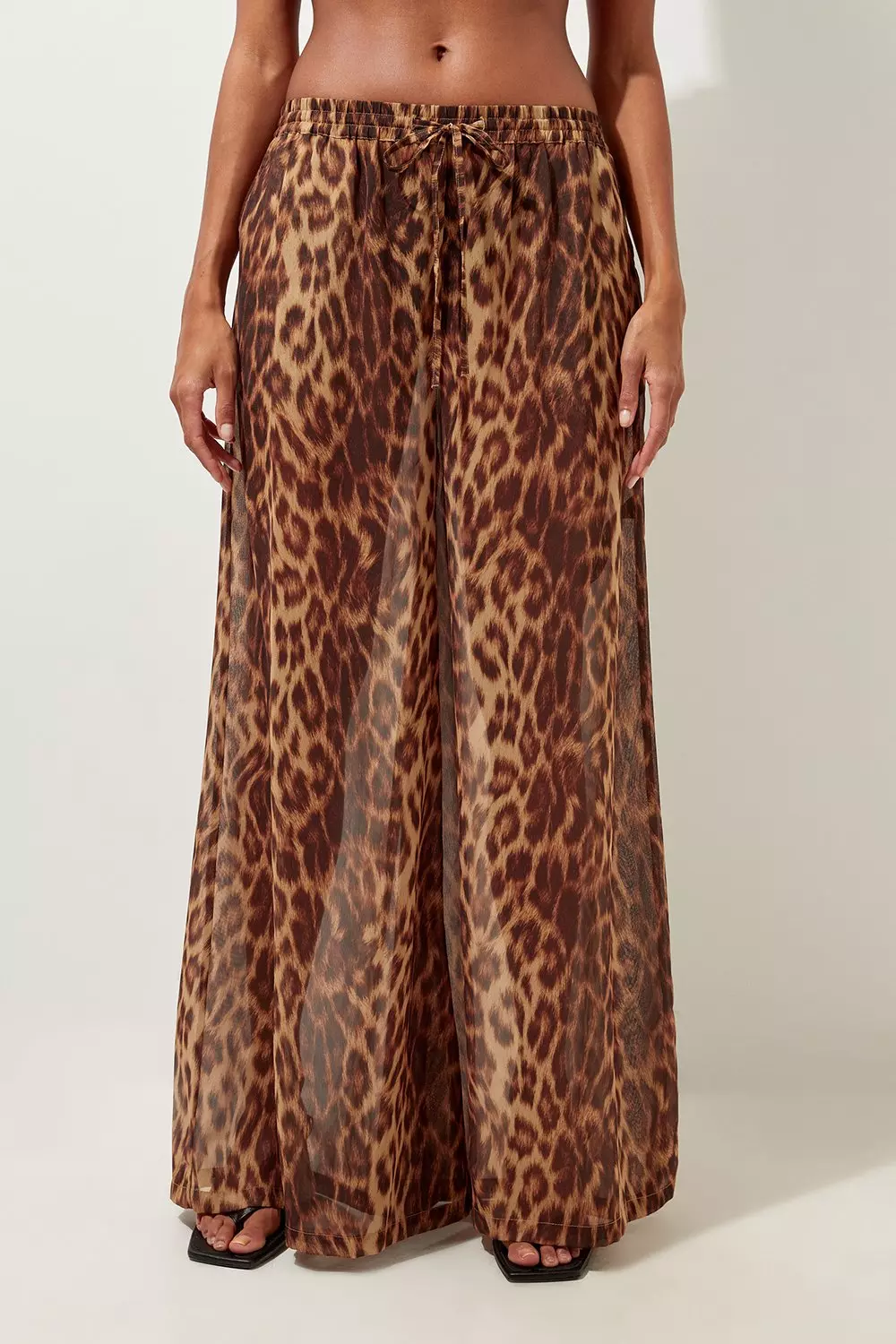 Karin Millen Leopard Print factory Drawstring