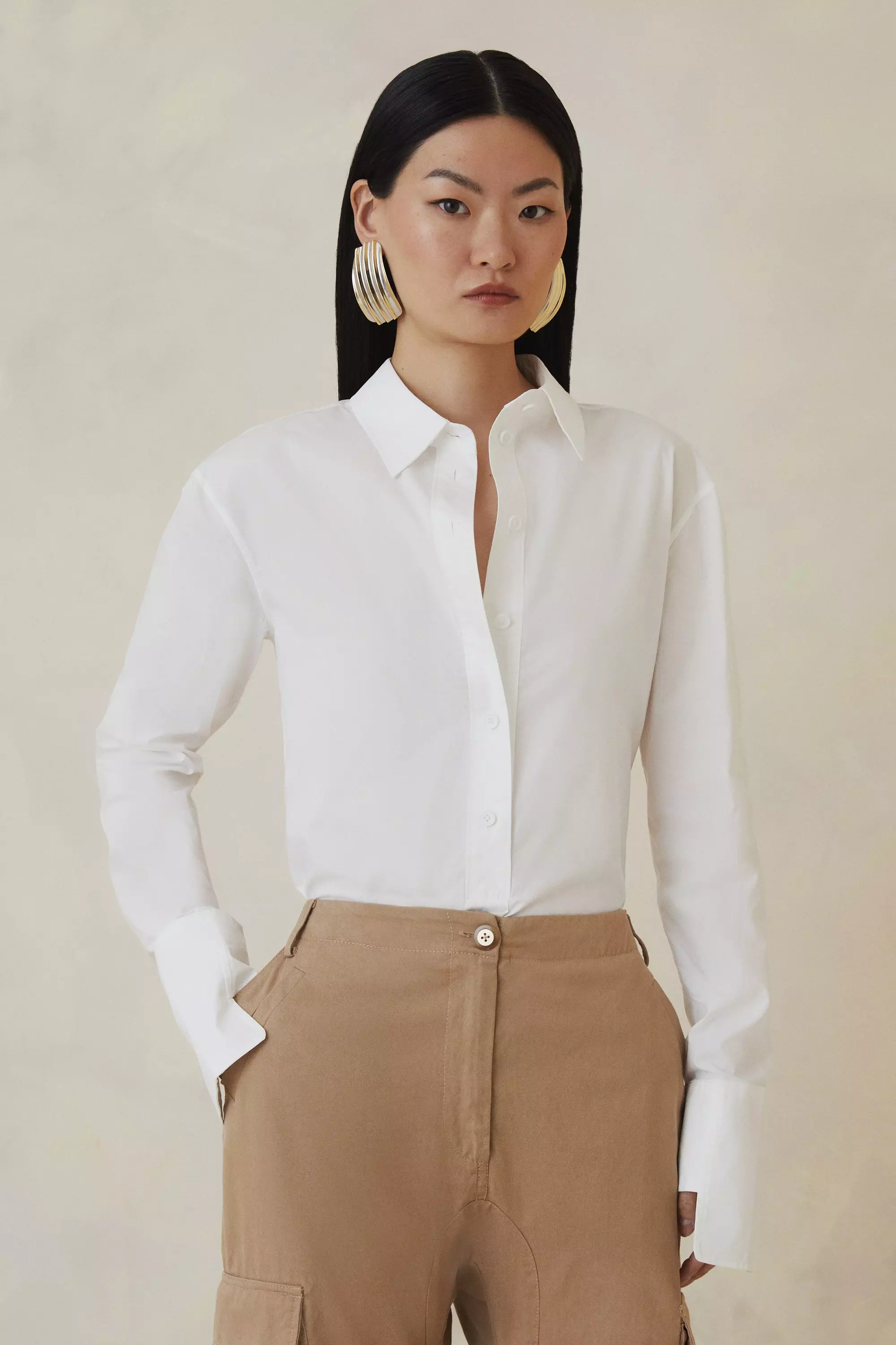 Karen millen white shirt best sale