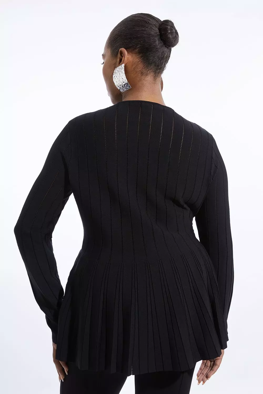 Plus size black peplum jacket hotsell