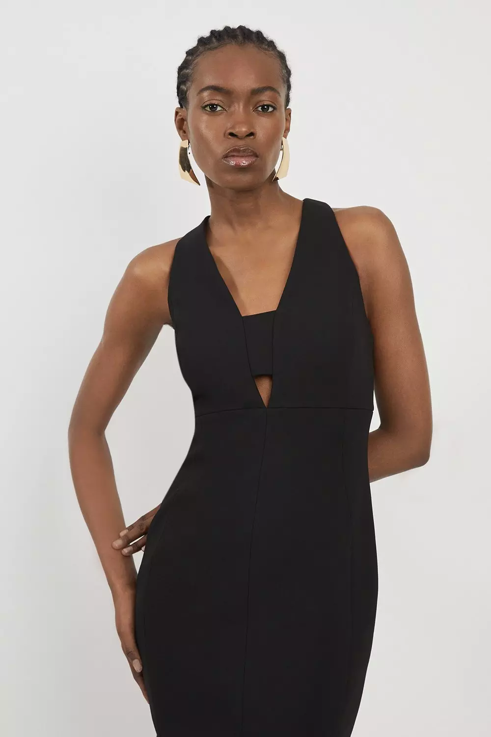 Karen millen cut out pencil dress best sale