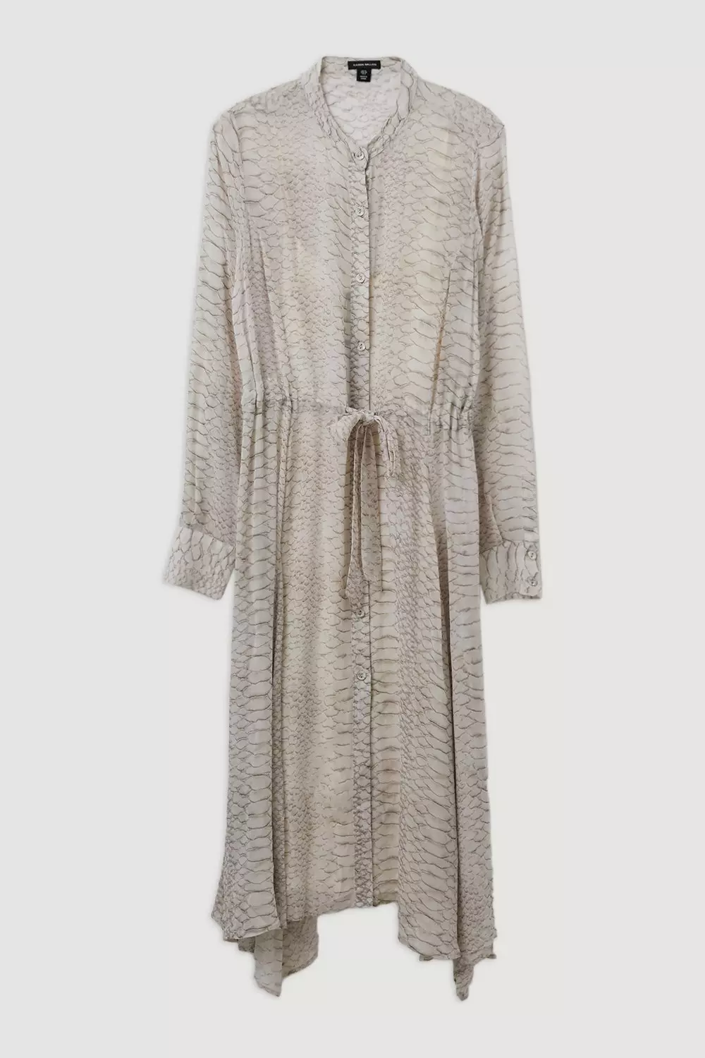 Animal Print Viscose Georgette Woven Midi Dress | Karen Millen
