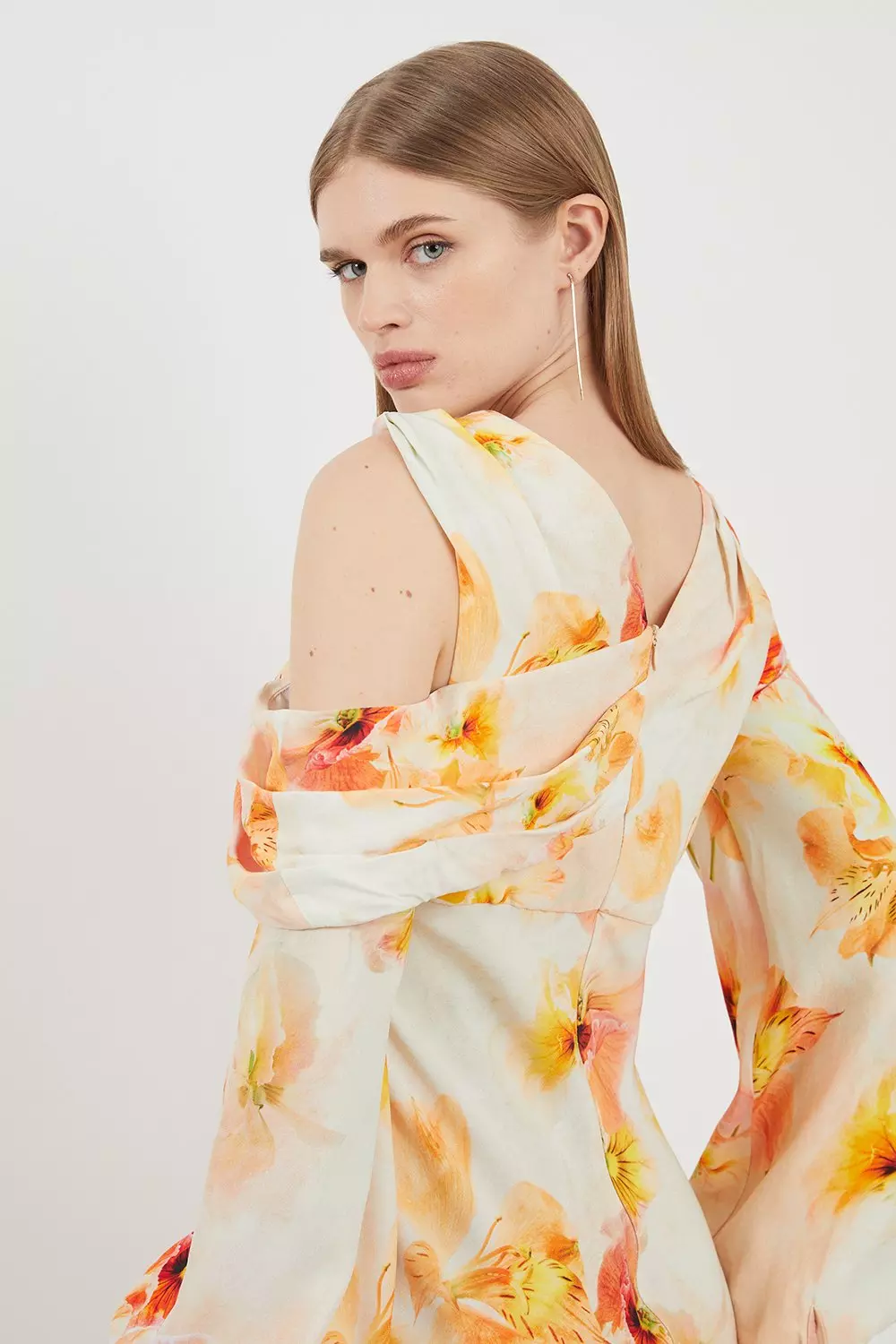 Karen millen cold shoulder midi dress store