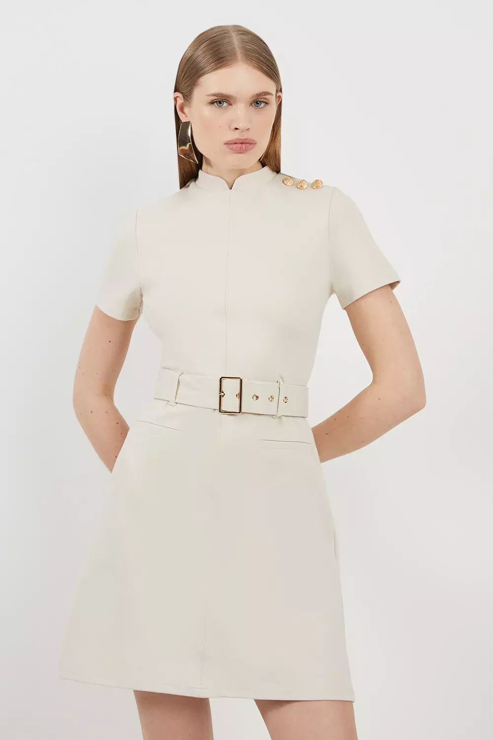Karen millen cream dress shop