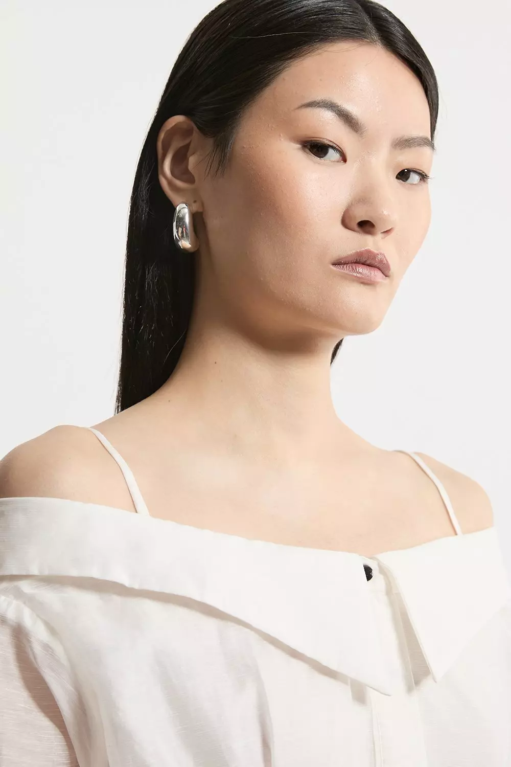 【KAREN MILLEN】プチコットントップステッチ織り シャツドレス Petite Poplin Dropped Shoulder Woven Shirt Dress | Karen Millen