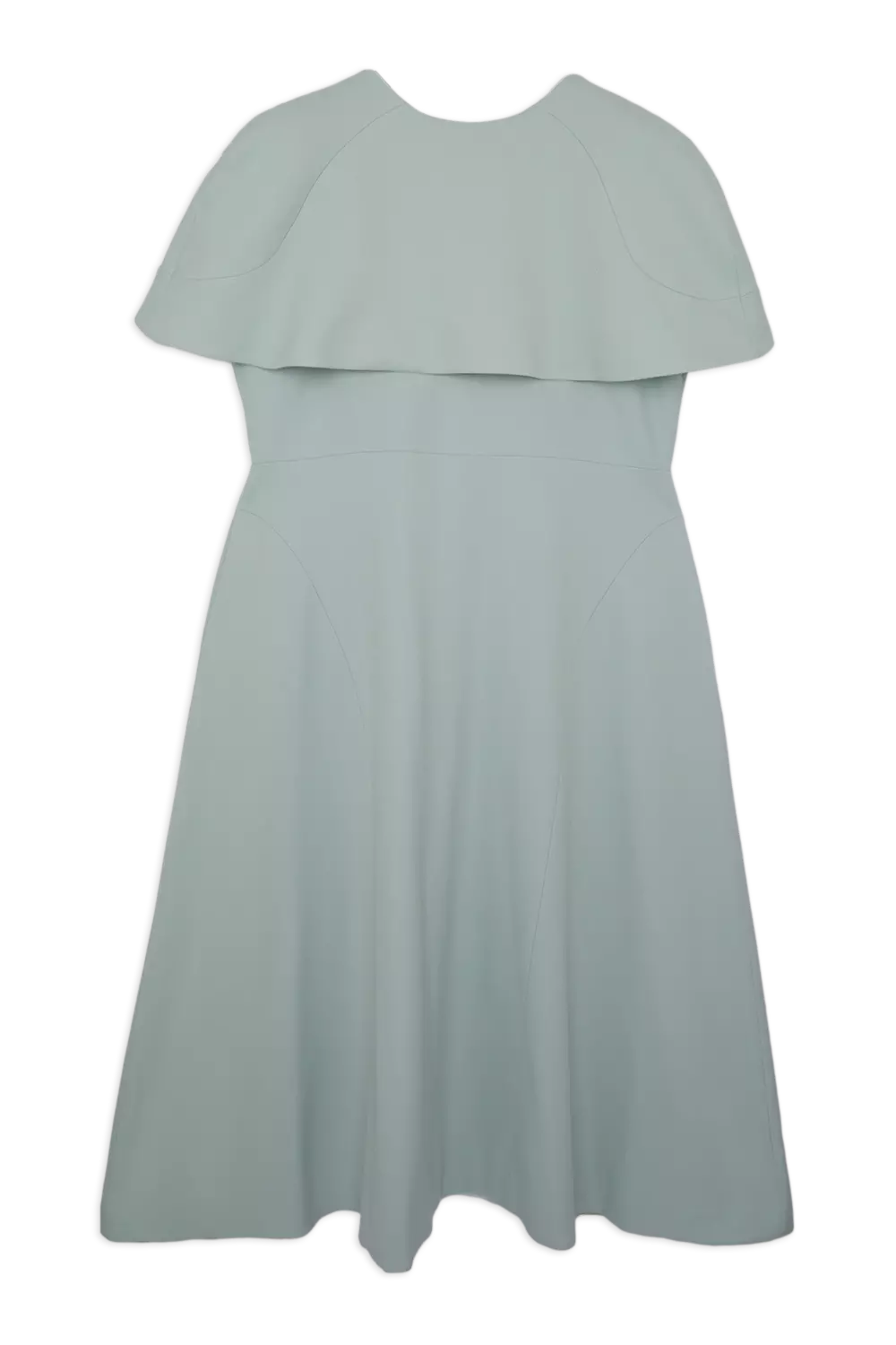 Lydia Millen Plus Size Structured Crepe Cape Sleeve Full