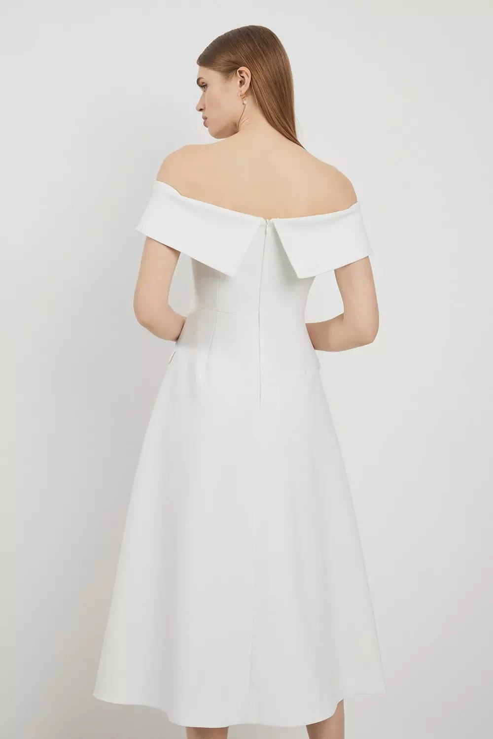 Lydia Millen Compact Stretch Off The Shoulder Full Skirt