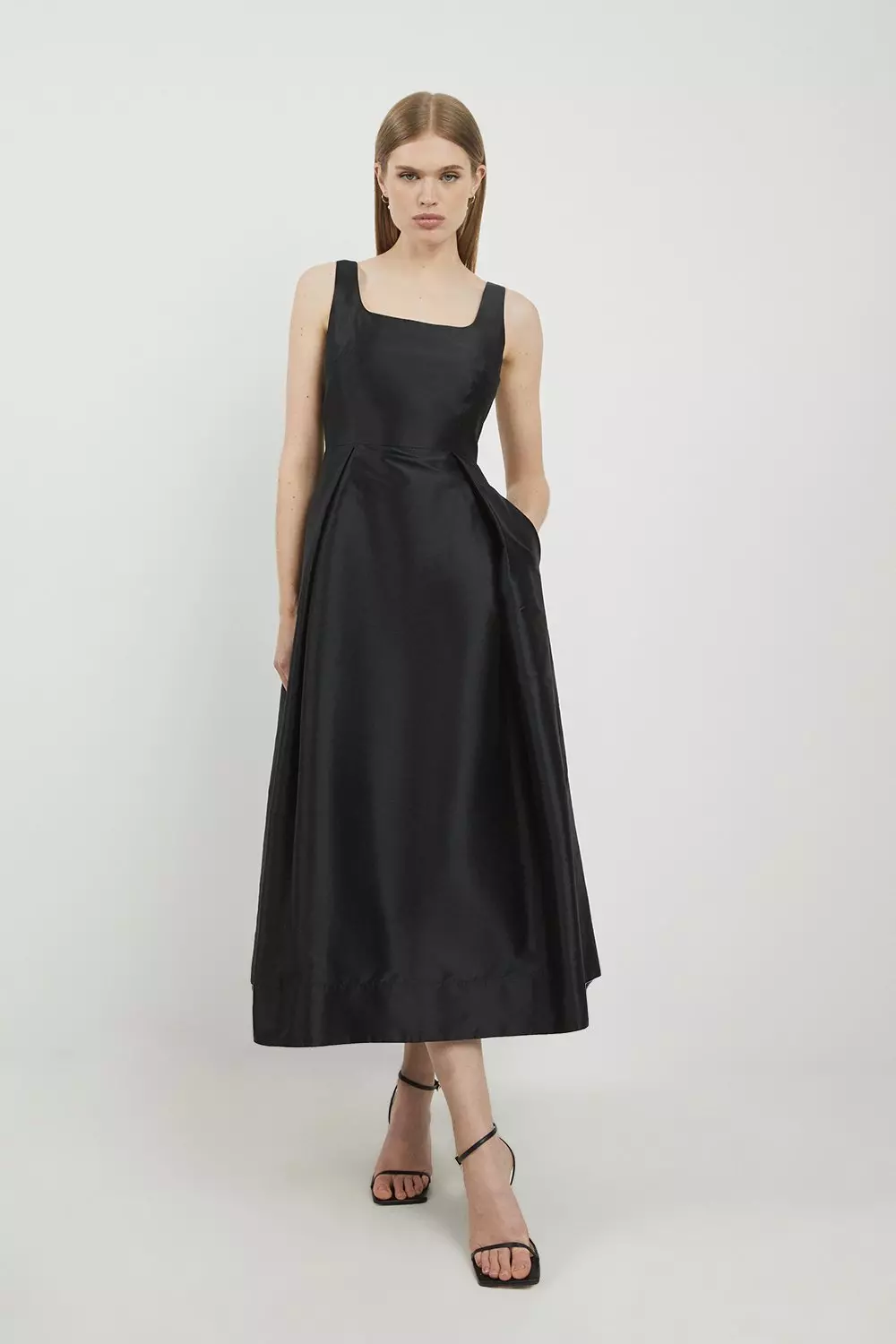Lydia Spaghetti Strap Midi Dress