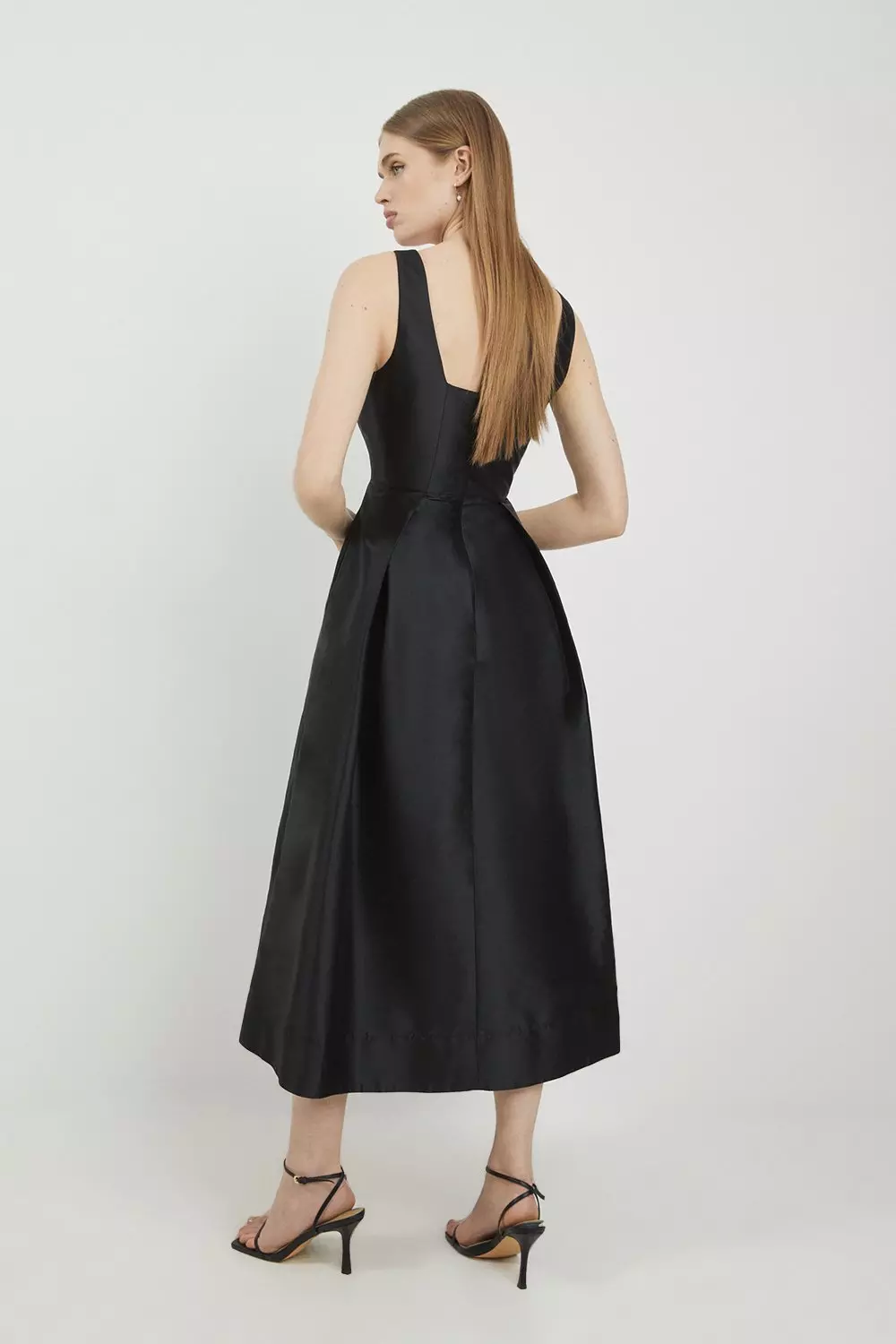 Karen millen black midi dress best sale