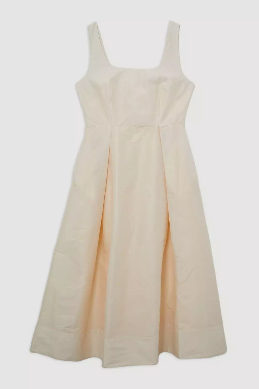 Lydia Millen Petite Taffeta Full Skirt Tailored Midi Dress
