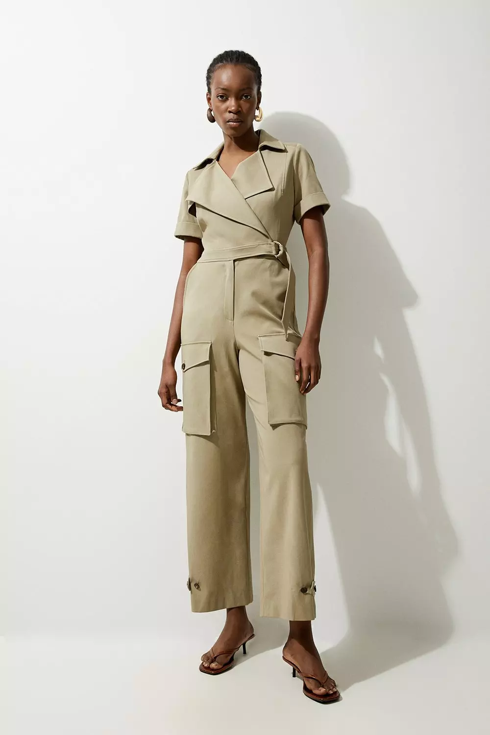 Cotton stretch jumpsuit on sale