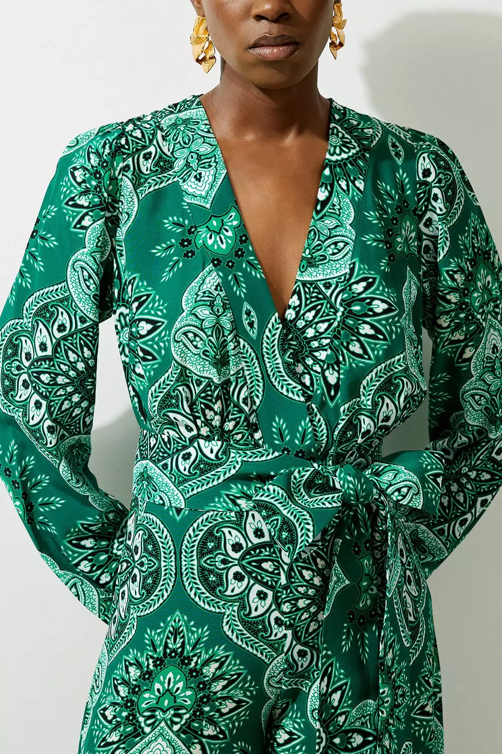 Paisley print jumpsuit deals