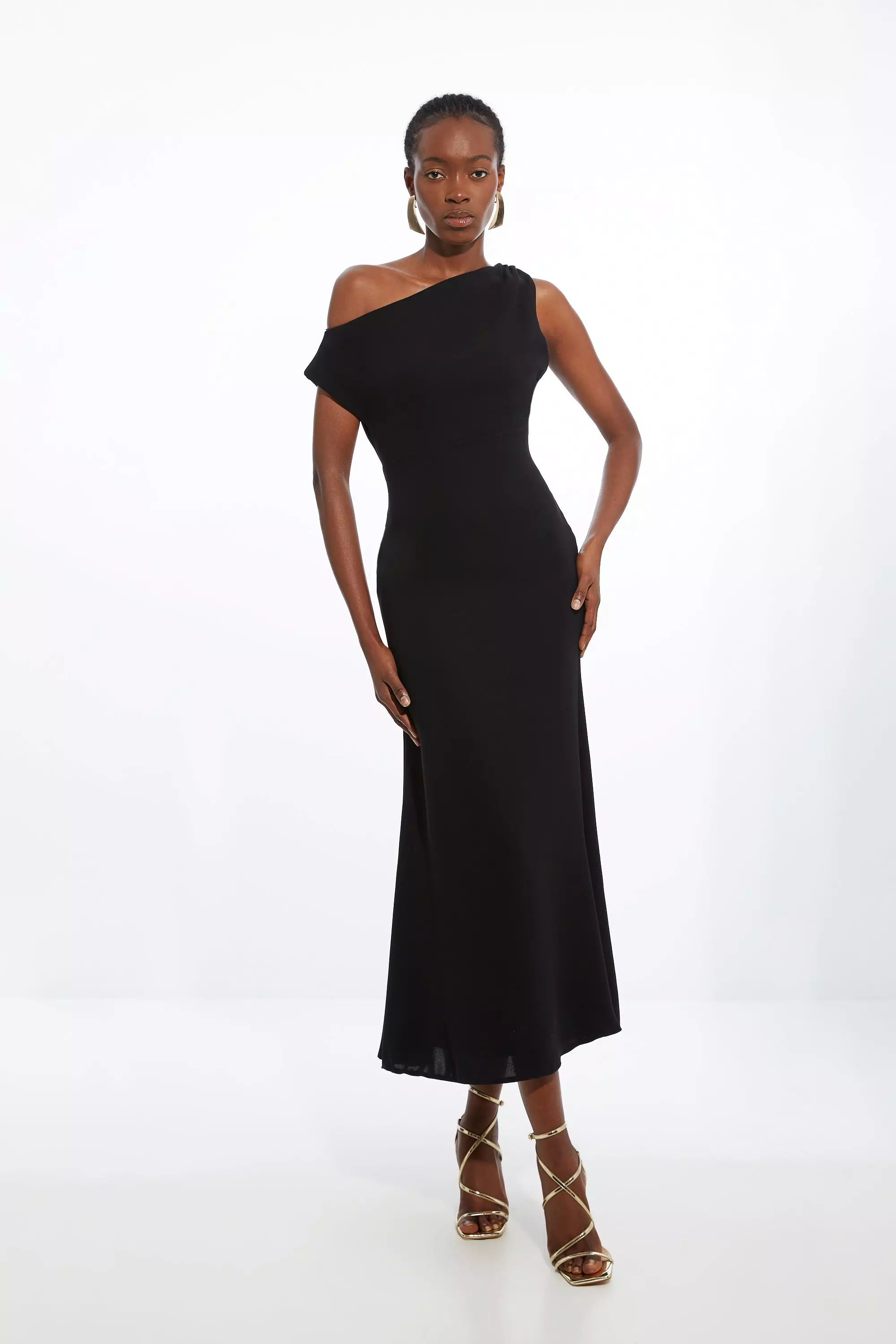 Dropped shoulder dress hotsell