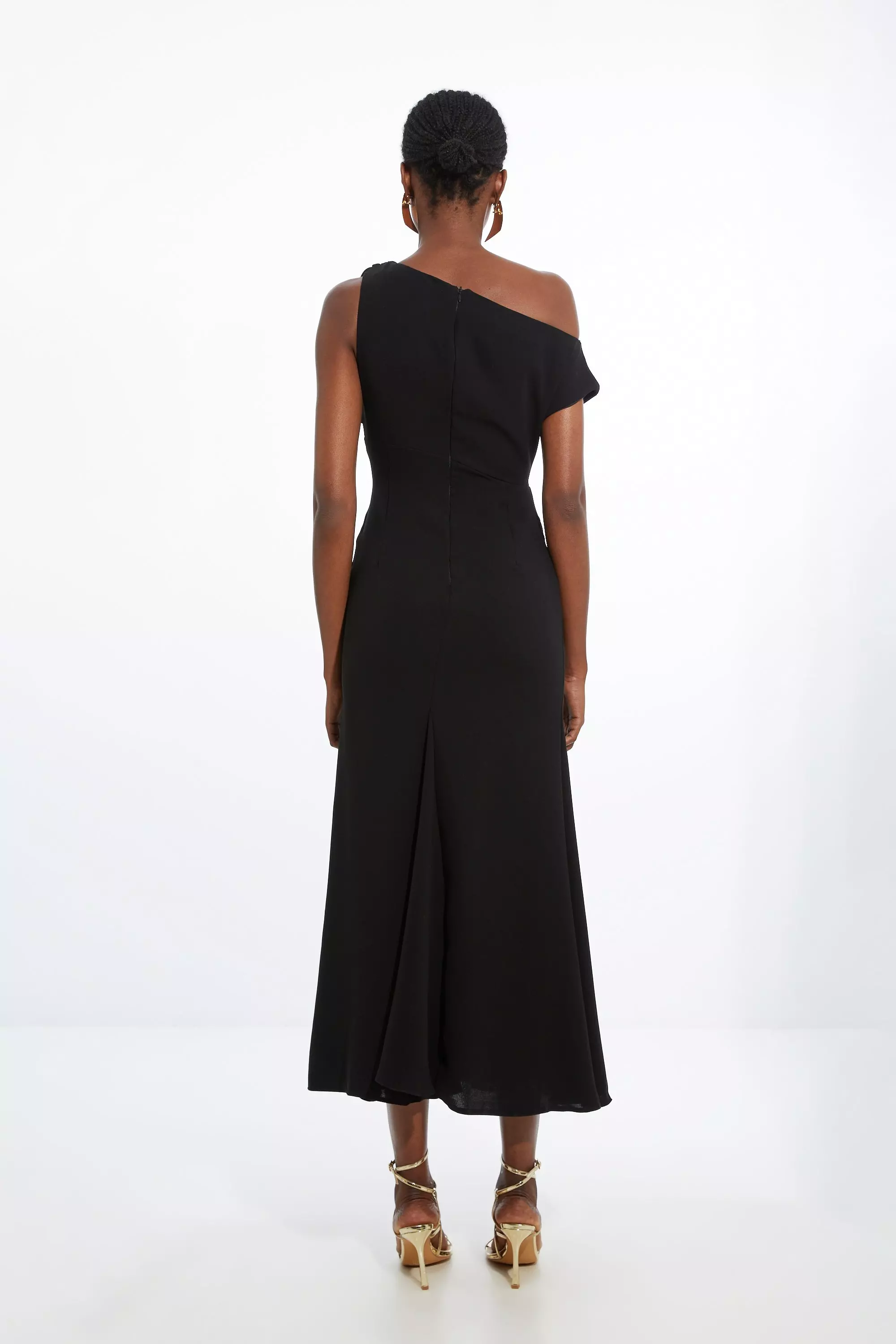 Fluid Tailored Drop Shoulder Maxi Dress | Karen Millen