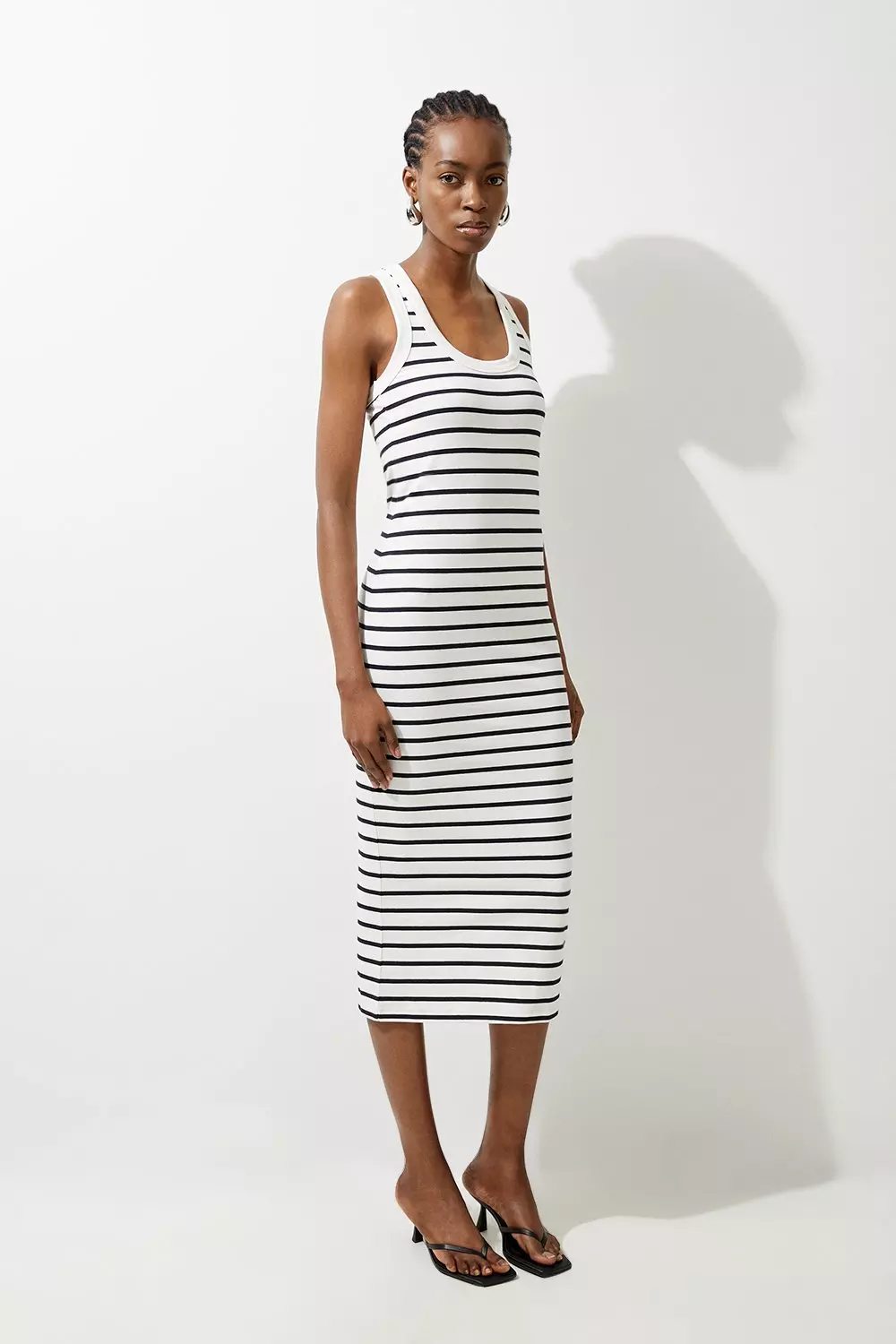 Karen millen stripe dress best sale