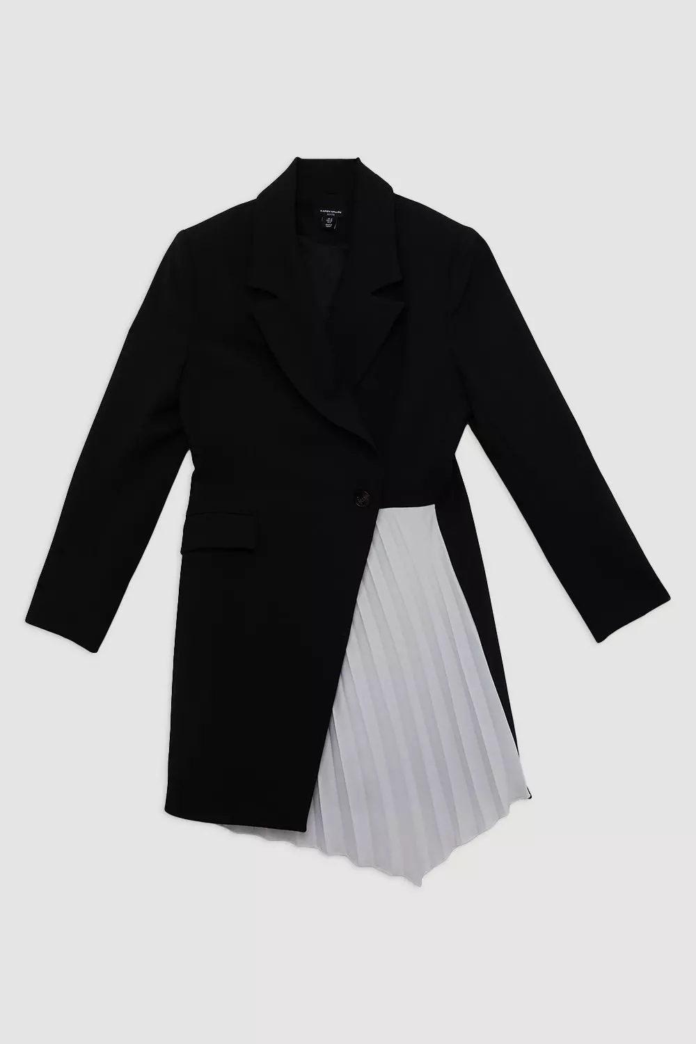 Petite Compact Stretch Soft Tailored Panel Blazer Mini Dress | Karen Millen