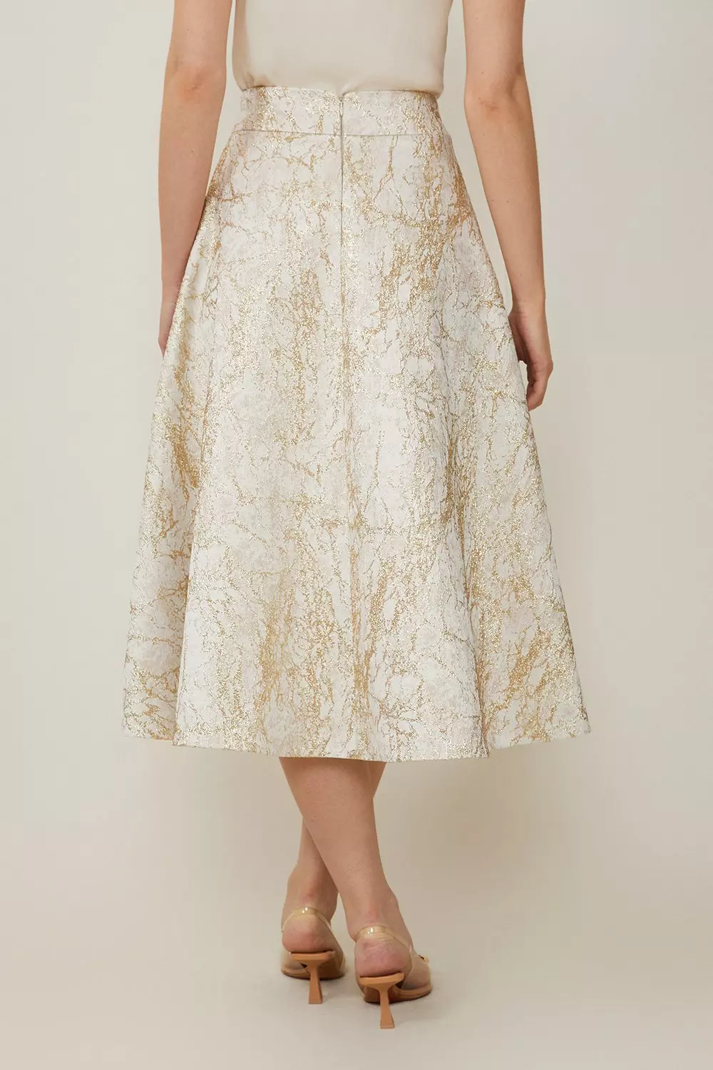 Metallic jacquard skirt hotsell