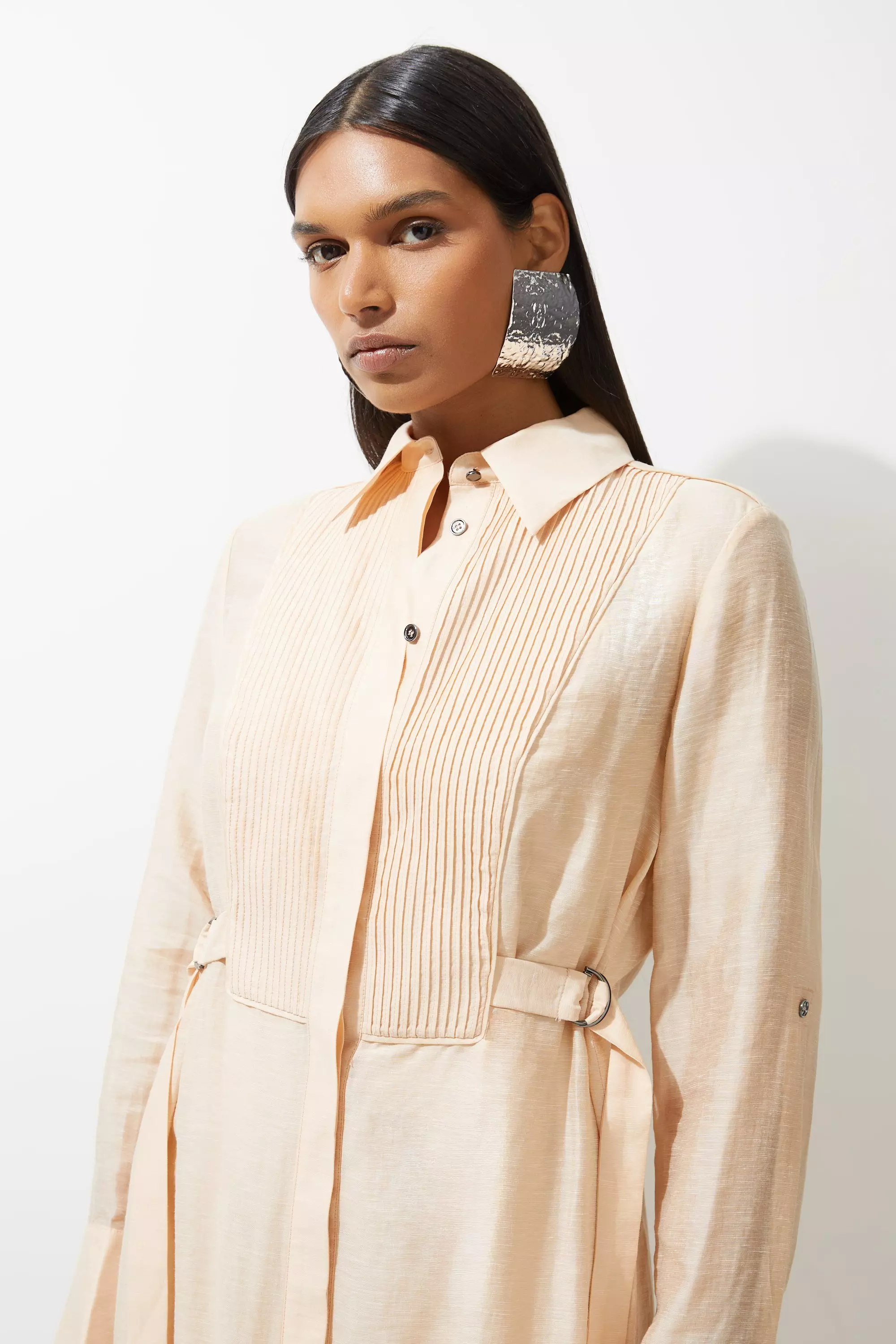 トップス PHEENY/Wrinkle organdie Dress shirt bkk18978_blush_xl?$
