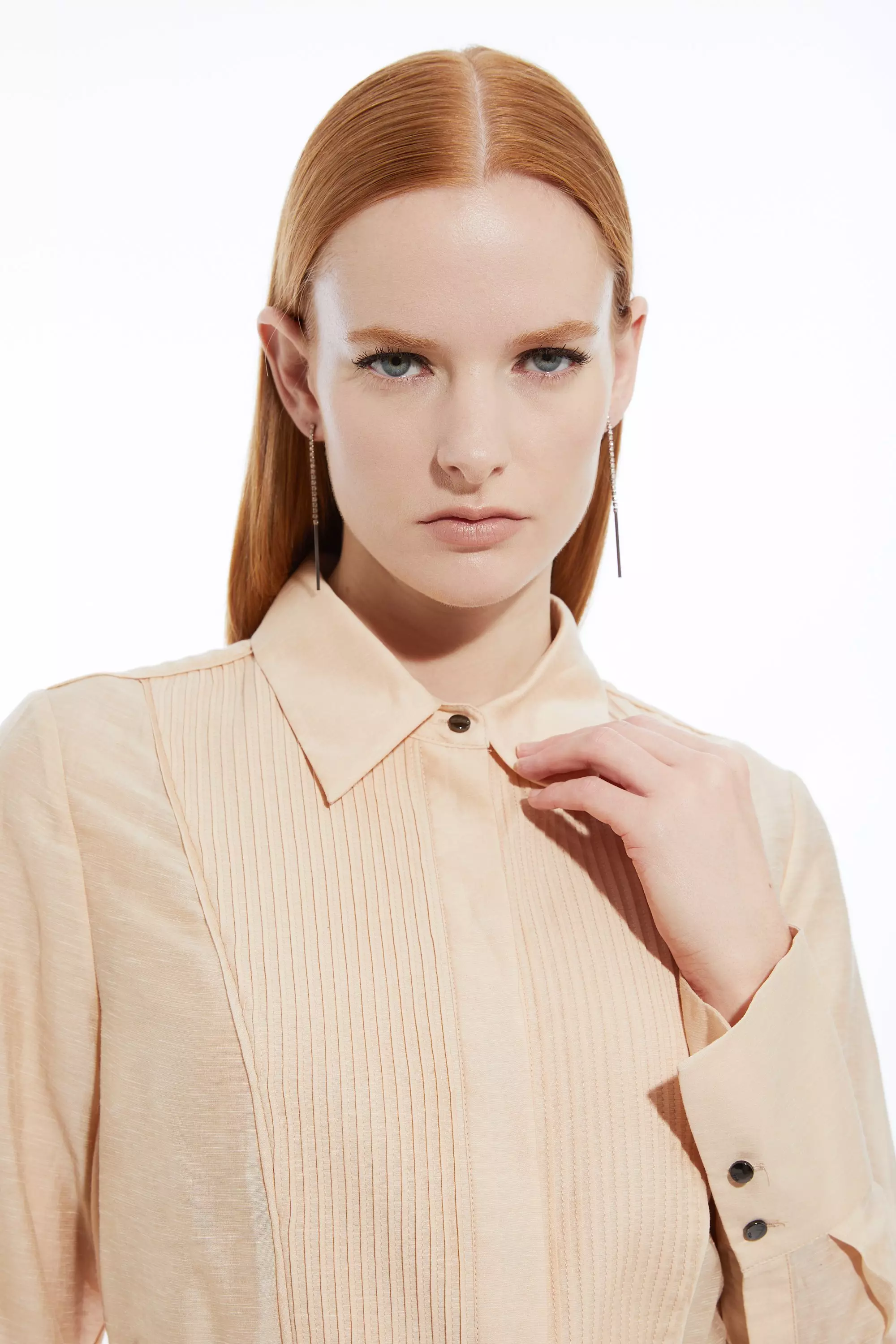 Organdie Slub Utility Pocket Detail Woven Shirt Dress